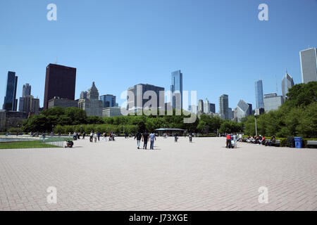 Buckingham Fountain in Chicago Foto Stock