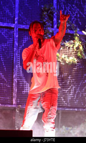 Coachella 2017 - Settimana 2 - Giorno 1 - spettacoli con: Travis Scott dove: Indio, California, Stati Uniti quando: 21 Apr 2017 Credit: WENN.com Foto Stock