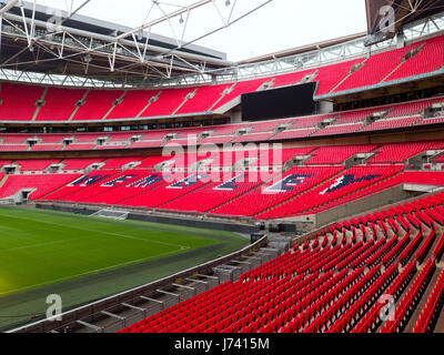 Una veduta aerea di Stadio di Wembley a Londra. Stampa foto di associazione. Data di rilascio: Martedì 23 Maggio, 2017. Foto di credito dovrebbe leggere: Steve Parsons/PA FILO Foto Stock