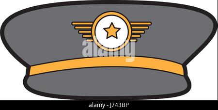 Ufficiale dell'esercito icona hat Illustrazione Vettoriale