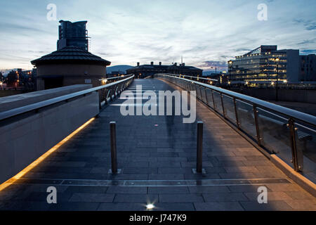 Ponticello al crepuscolo Foto Stock