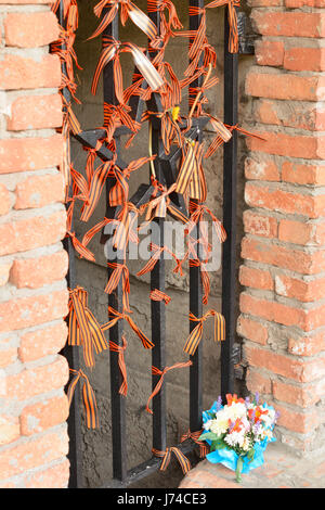 San Giorgio nastri, legato all'elemento memorial Foto Stock
