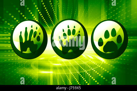 Emblema i pulsanti icona tasti pittogramma il pittogramma del commercio illustrazione del simbolo Foto Stock