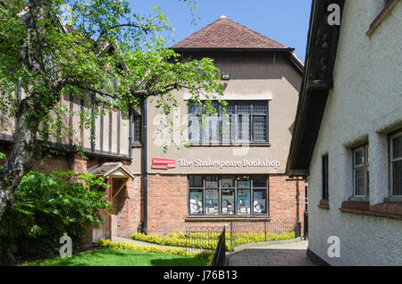 La libreria Shakespeare a Stratford-upon-Avon, Warwickshire Foto Stock