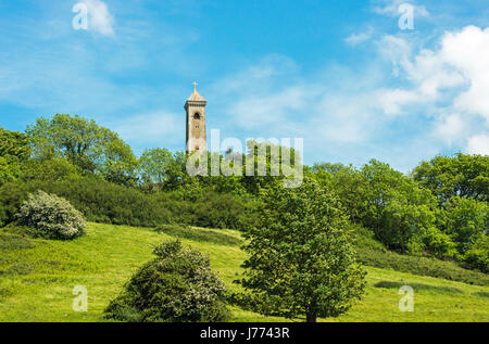 La Tyndale monumento in memoria di William Tyndale, sulla cima di una collina al di sopra del Nord Nibley in Gloucestershire Foto Stock