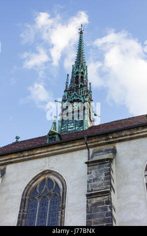 Chiesa del castello nella città di Lutero Wittenberg Foto Stock