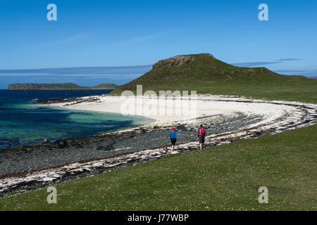 Le spiagge coralline del nord ovest di Skye Foto Stock