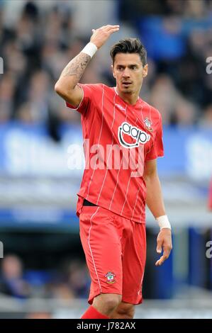 JOSE FONTE FC Southampton Southampton FC GOODISON PARK EVERTON INGHILTERRA 29 Settembre 2012 Foto Stock