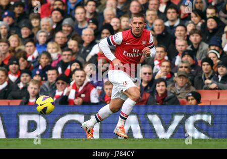 LUKAS PODOLSKI Arsenal FC Londra Inghilterra UK 27 Ottobre 2012 Foto Stock