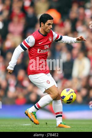 MIKEL ARTETA Arsenal FC Londra Inghilterra UK 27 Ottobre 2012 Foto Stock