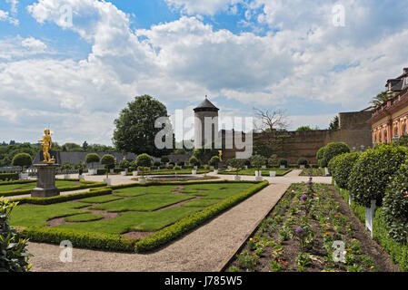 Il parco del castello di Weilburg, Hesse, Germania Foto Stock