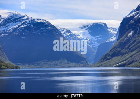 Una bella giornata di primavera in Loen Stryn. Foto Stock