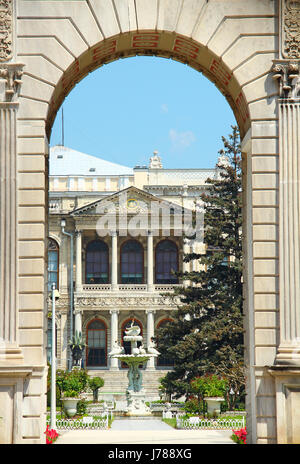 Palazzo Dolmabahce ad Istanbul in Turchia Foto Stock