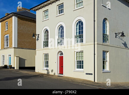 Case in Poundbury, vicino a Dorchester Dorset, Regno Unito Inghilterra Foto Stock