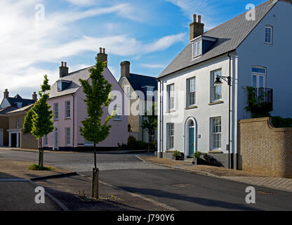 Case in Poundbury, vicino a Dorchester Dorset, Regno Unito Inghilterra Foto Stock