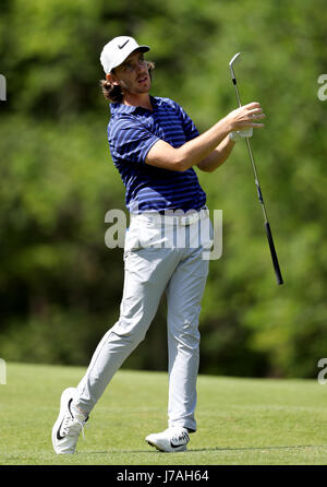 L'Inghilterra del Tommy Fleetwood durante la Pro-Am di Wentworth Golf Club, Surrey. Foto Stock