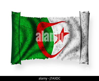 bandiera dell'algeria Foto Stock