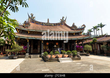 Baoan Dalongdong tempio in Taipei Taiwan Foto Stock