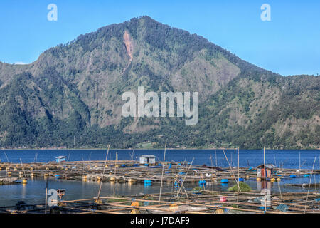 Danau Batur Bali, Indonesia, Asia Foto Stock