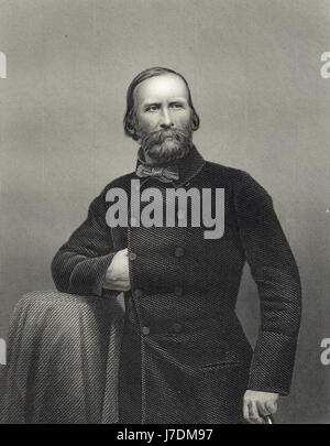 Giuseppe Garibaldi nazionalista italiana Foto Stock