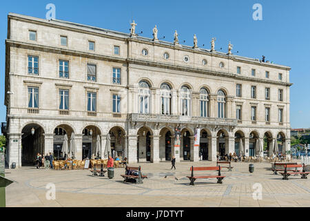 City Hall, centro storico di Bayonne, Francia, Europa. Foto Stock