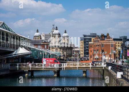 Prince's Dock, Kingston Upon Hull, Yorkshire, Inghilterra, Regno Unito Foto Stock