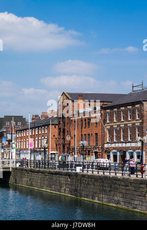 Prince's Dock, Kingston Upon Hull, Yorkshire, Inghilterra, Regno Unito Foto Stock