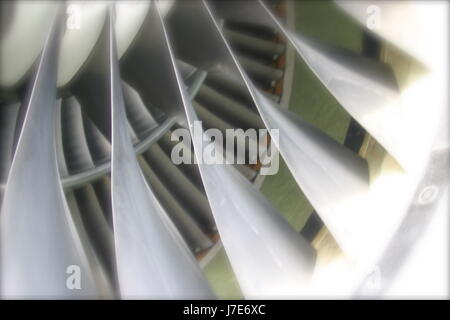 Turbina di aspirazione motore closeup Foto Stock