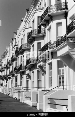 Tarrace vittoriano a Warrior Square, St Leonards on Sea, East Sussex Regno Unito Foto Stock