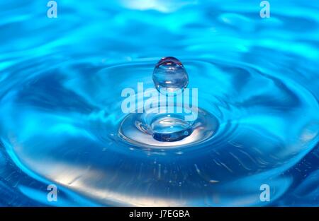 Rinvio del movimento in movimento onde di movimento freschezza color acqua goccia waterdrop Foto Stock