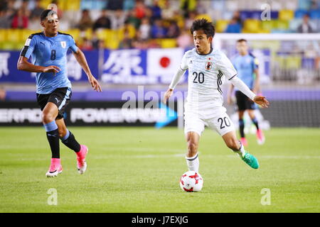 Suwon, Corea del Sud. Xxiv Maggio, 2017. Takefusa Kubo (JPN) Calcio/Calcetto : 2017 FIFA U-20 World Cup Gruppo D match tra Uruguay 2-0 Giappone a Suwon World Cup Stadium di Suwon, Corea del Sud . Credito: Sho Tamura AFLO/sport/Alamy Live News Foto Stock