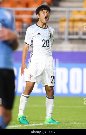 Suwon, Corea del Sud. Xxiv Maggio, 2017. Takefusa Kubo (JPN) Calcio/Calcetto : 2017 FIFA U-20 World Cup Gruppo D match tra Uruguay 2-0 Giappone a Suwon World Cup Stadium di Suwon, Corea del Sud . Credito: Sho Tamura AFLO/sport/Alamy Live News Foto Stock