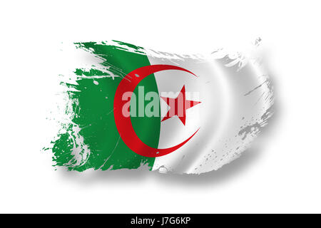 bandiera dell'algeria Foto Stock