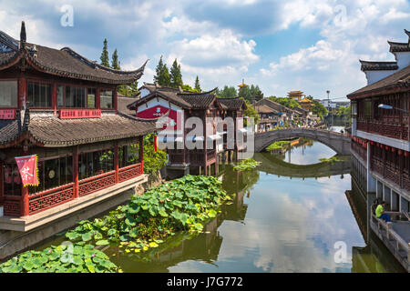 Qibao Città Vecchia, Shanghai, Cina Foto Stock