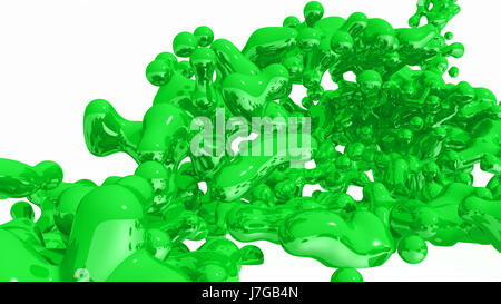 Verde bolla d'onda sorgente acqua minerale acqua rinvio movimento di spostamento Foto Stock