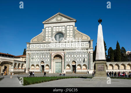 Basilica di Santa Maria Novella, Firenze, Toscana, Italia Foto Stock