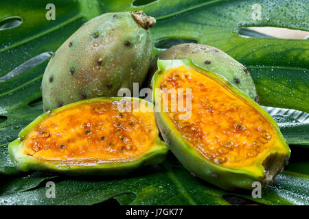 Vitamine Vitamine frutti maturi cactus fig brina freschi vitamine vitamine Foto Stock