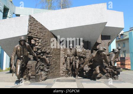 Insurrezione di Varsavia monumento, Varsavia, Polonia Foto Stock