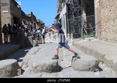 Città perduta di Pompei - Italia Foto Stock