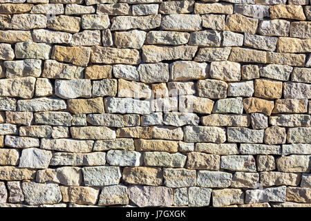 Muro di pietra sfondo texture Foto Stock