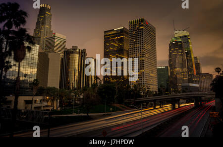 Il centro cittadino di Los Angeles, CA USA Foto Stock