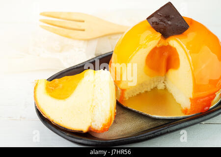 Farcite orange cheesecake con il cioccolato Foto Stock