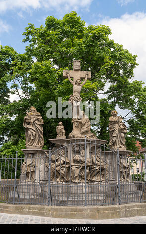 Statua di Cristo, Bamberg, Baviera, Germania, Europa Foto Stock