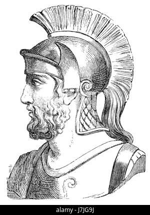 Themistocles c. 524-459 BC, un uomo politico ateniese e generale, Grecia antica Foto Stock