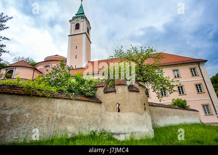 Il monastero benedettino di siti del Patrimonio Mondiale in Weltenburg Bassa Baviera Baviera Germania Foto Stock