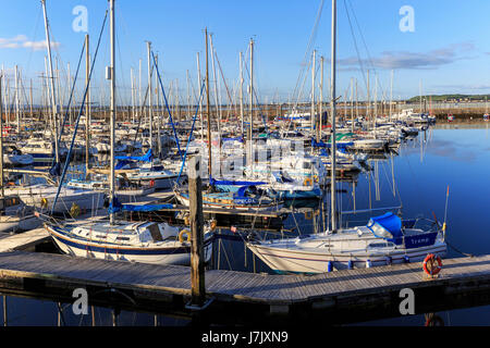 Yacht Marina a Troon, Ayrshire, in Scozia, Regno Unito Foto Stock