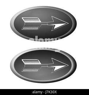 Il pulsante di direzione ulteriore freccia ok illustrazione grafica il pulsante di direzione Foto Stock