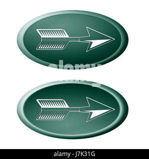 Il pulsante di direzione ulteriore freccia ok illustrazione grafica il pulsante di direzione Foto Stock