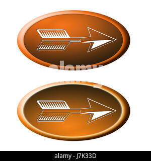 Il pulsante di direzione ulteriore freccia ok illustrazione grafica il pulsante di direzione Foto Stock