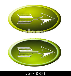 Il pulsante di direzione ulteriore freccia ok illustrazione grafica il pulsante di direzione Foto Stock